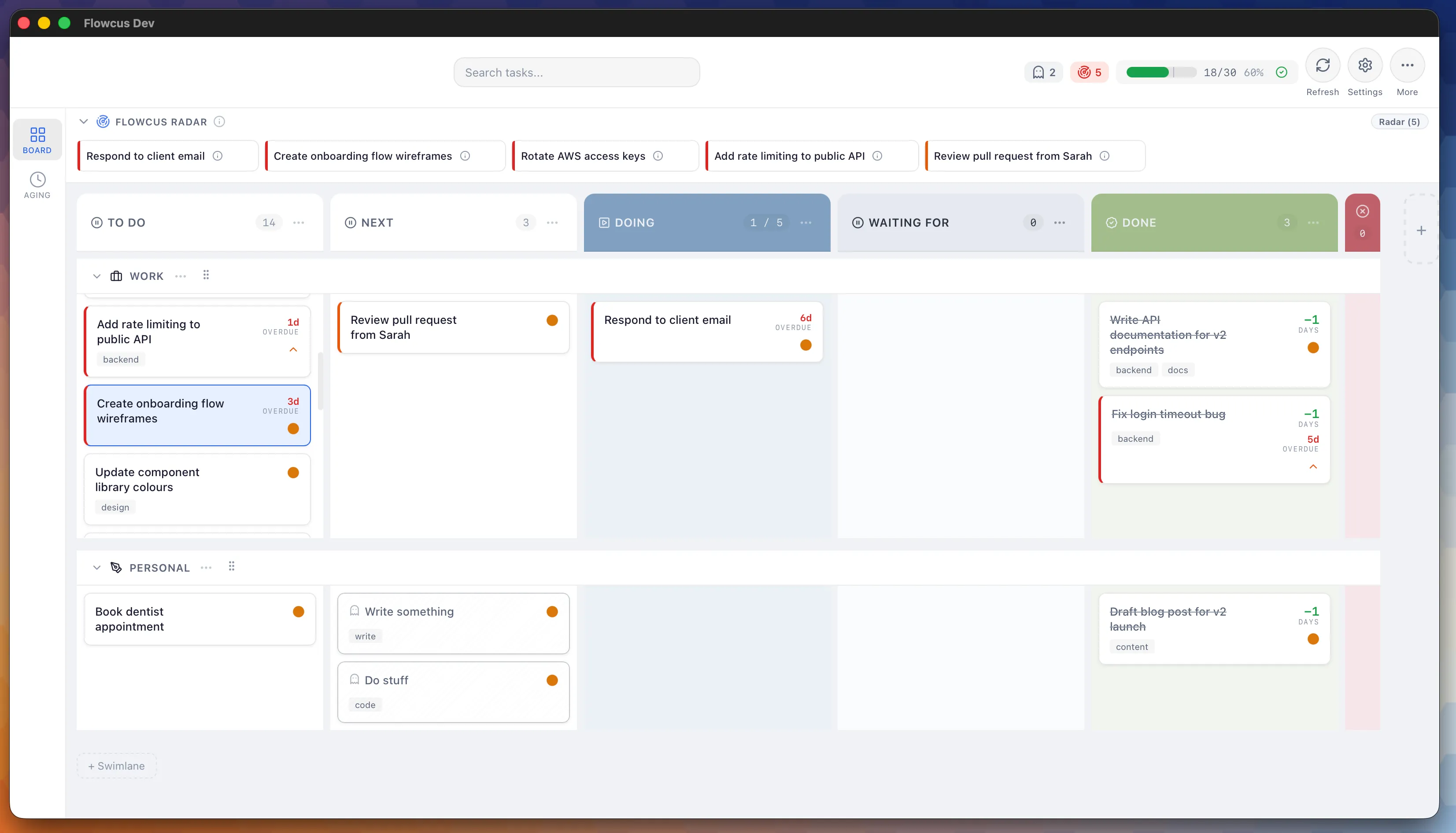 Screenshot of Flowcus v2