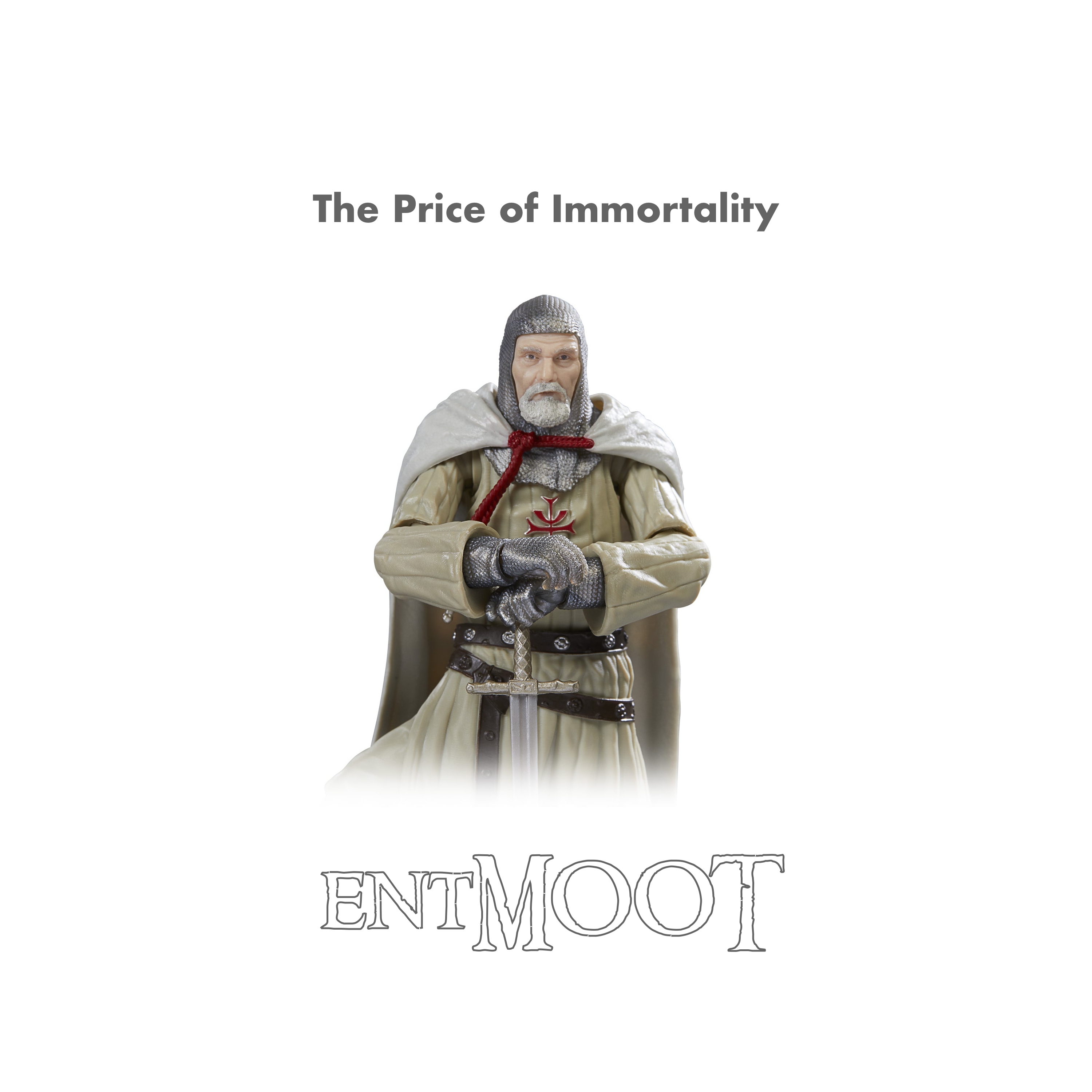Cover art of The Price of Immortality depicting a toy version of the Grail Knight from Indiana Jones & the Last Crusade