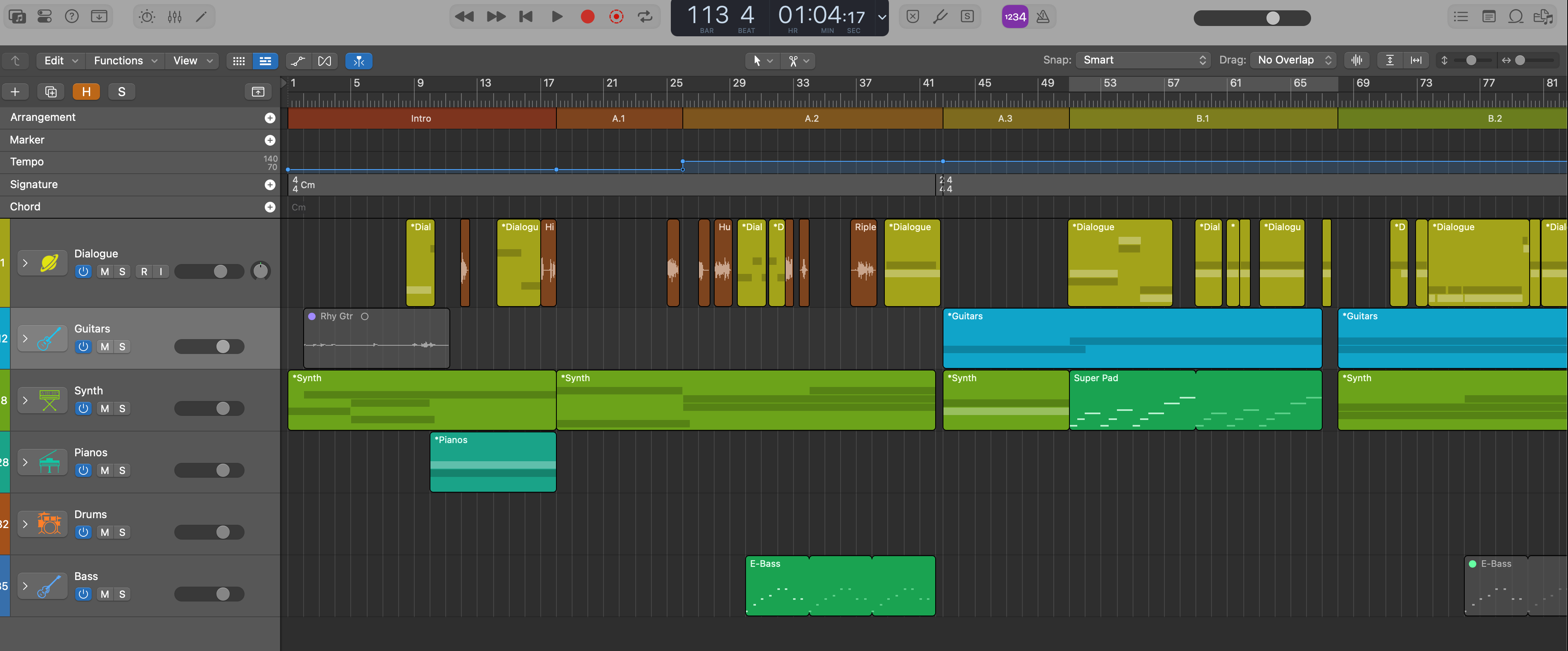 Screenshot of Logic Pro